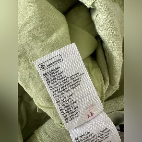 & Other Stores (Los Angeles Atelier) - Sage Green Linen Romper - 2 US - Picture 8 of 8